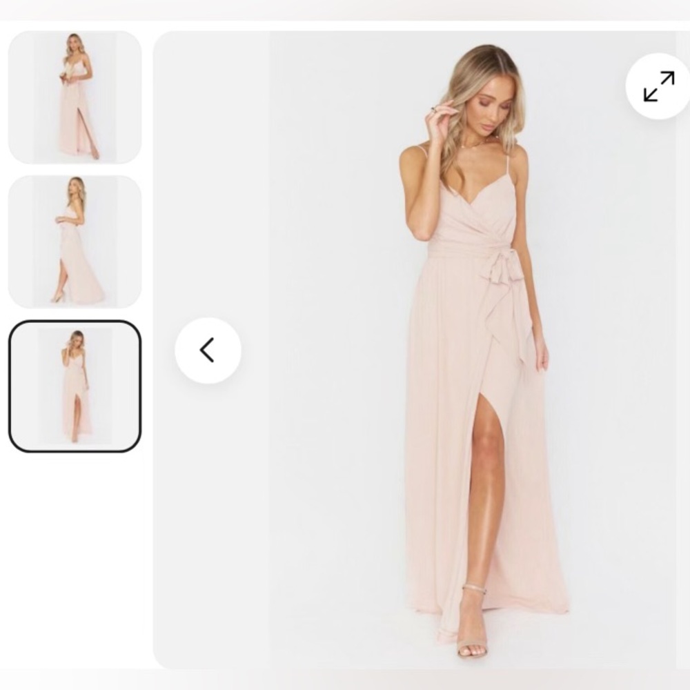 Show Me Your Mumu- Liz Maxi Dress, Dusty Blush Crisp- NWT! Make an offer!